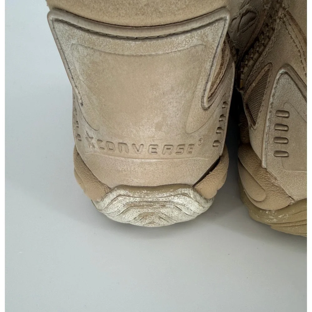 Converse All Star Tactical Military Boots Side Zip Safety Toe Desert Tan Mens